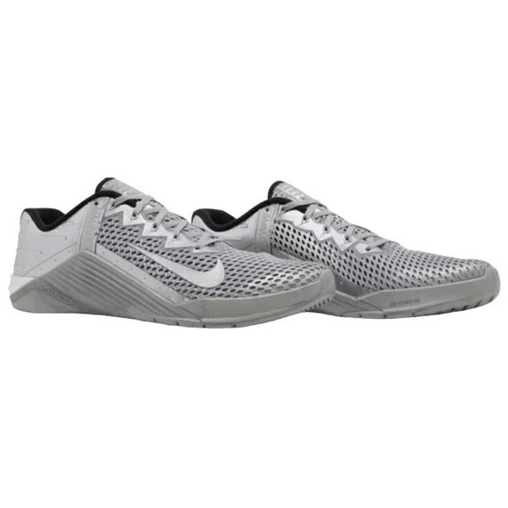 Nike Metcon 6 Premium Metallic Silver Training Shoes Sz 7